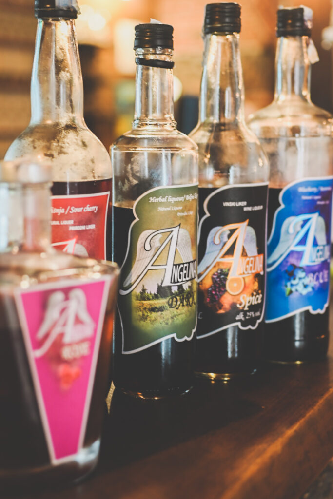 Bottles of liquour